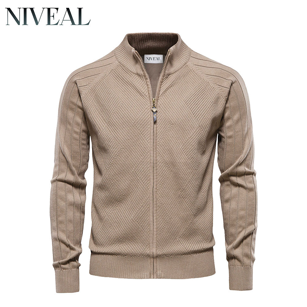 Pull zippé texturé pour homme LC