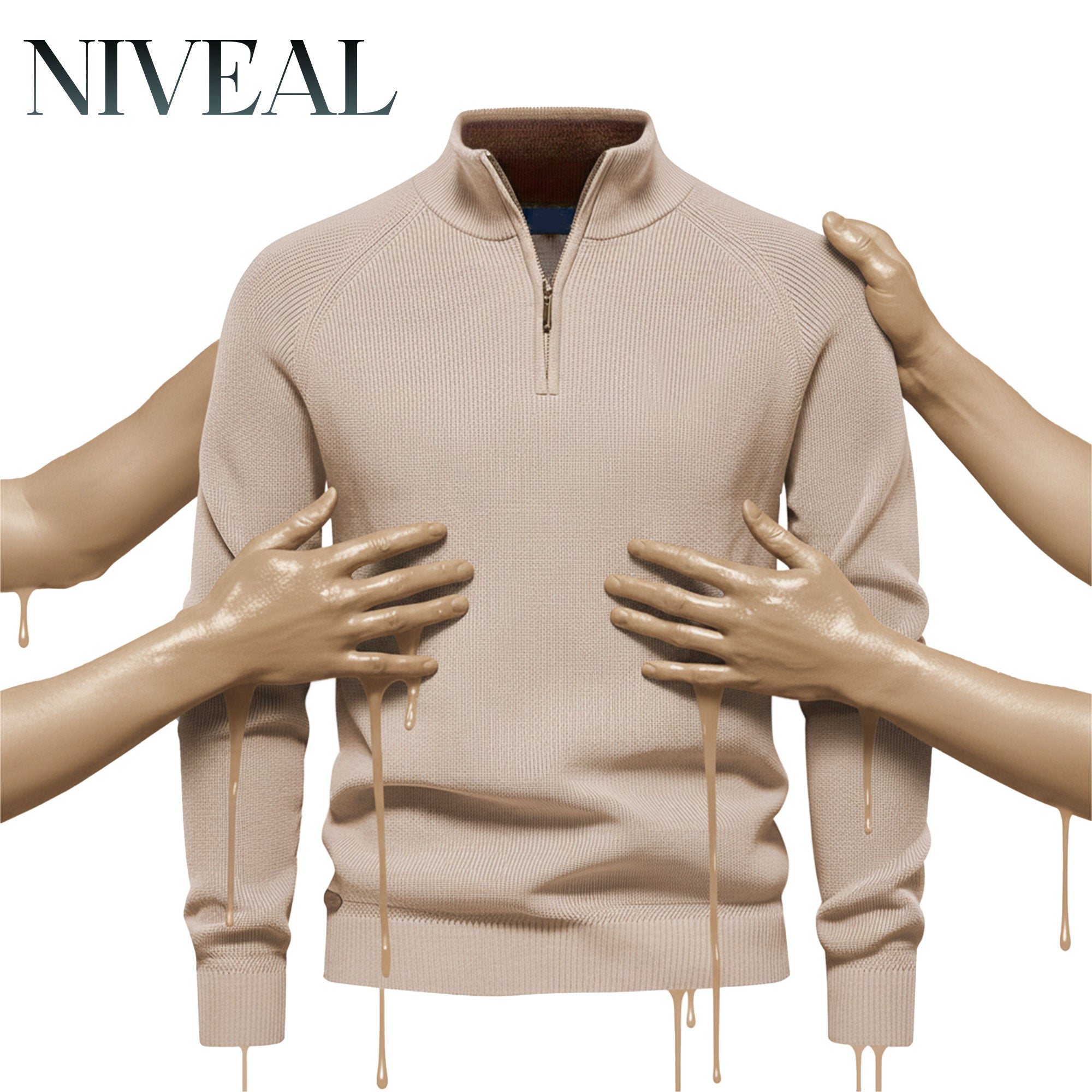 R&L Zip Neck Sweater (Clearance)