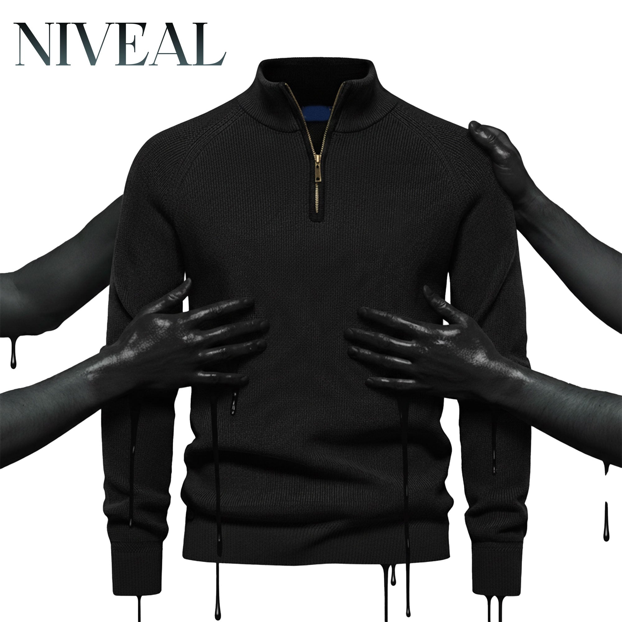 R&L Zip Neck Sweater (Clearance)