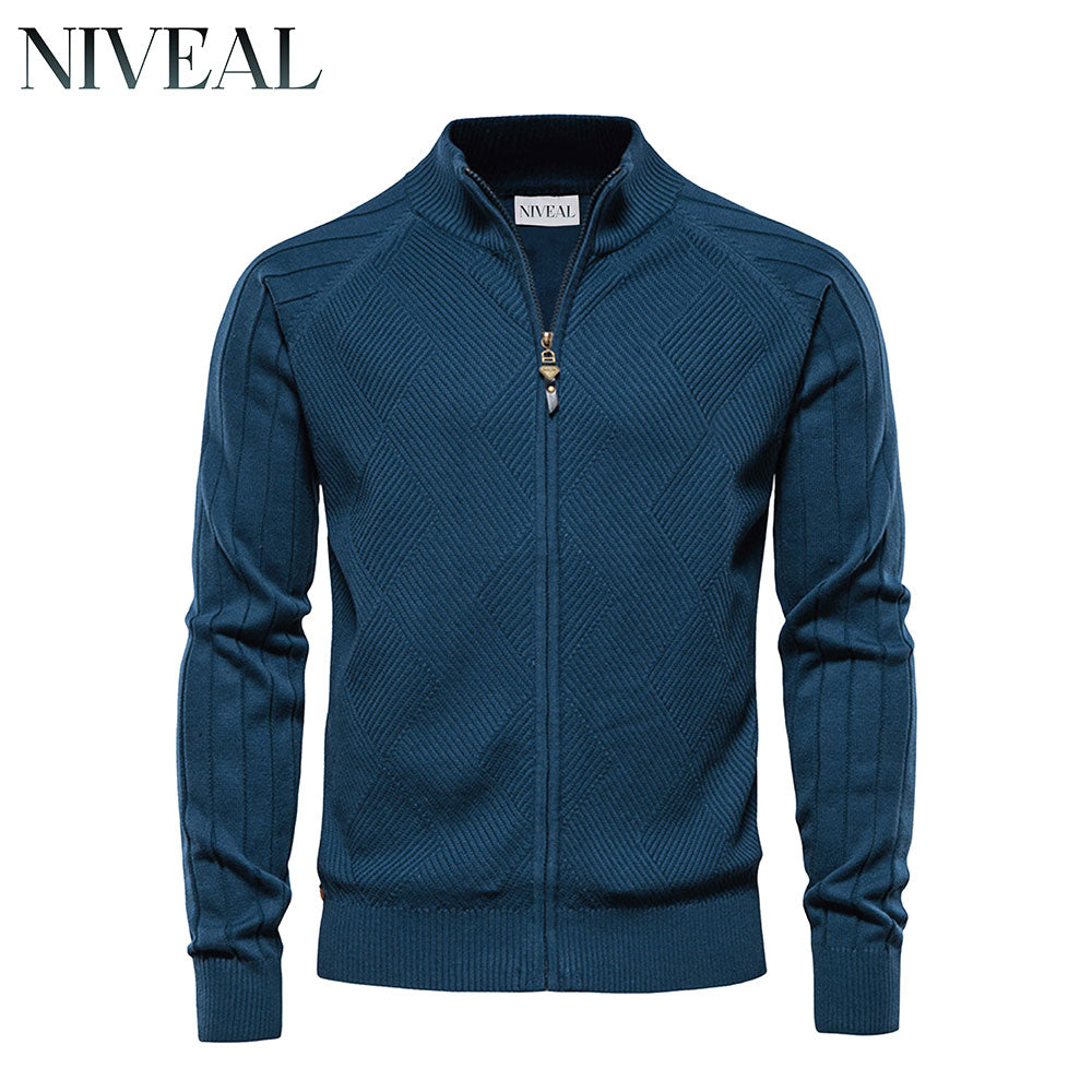 Pull zippé texturé pour homme LC