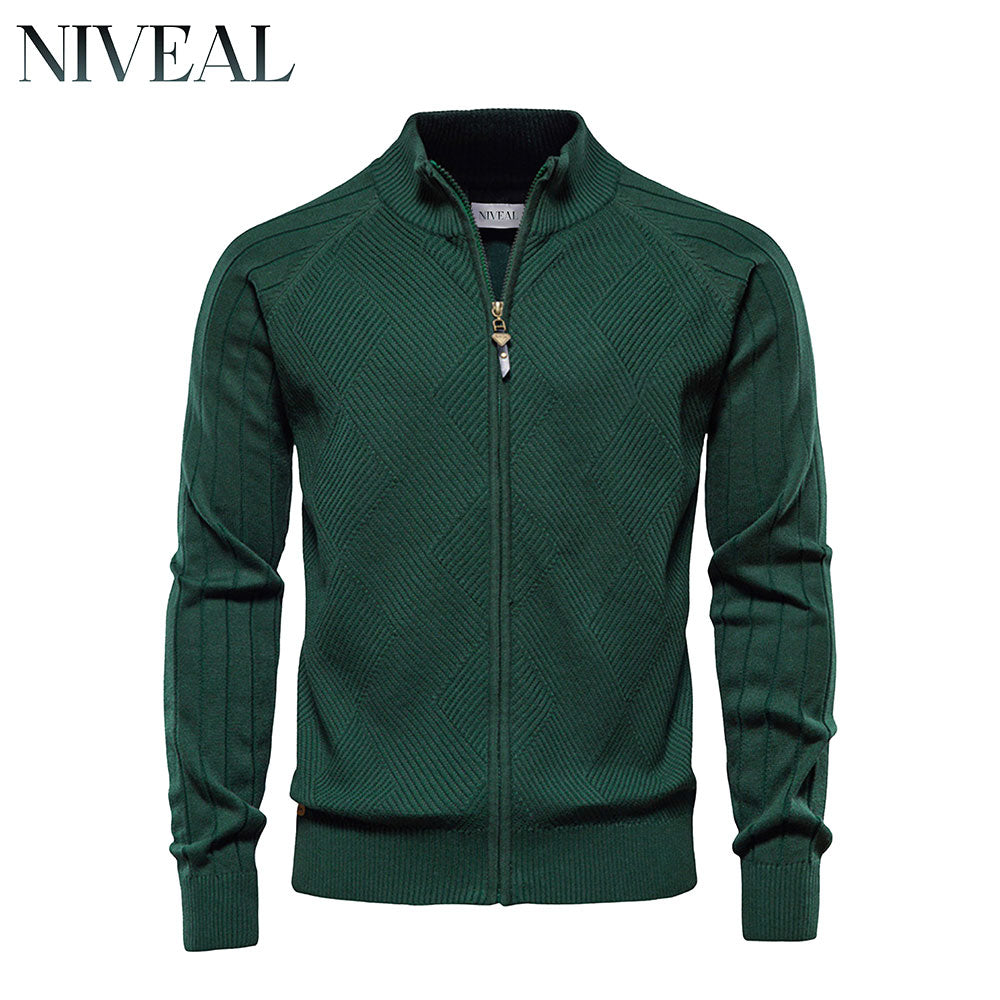 Pull zippé texturé pour homme LC