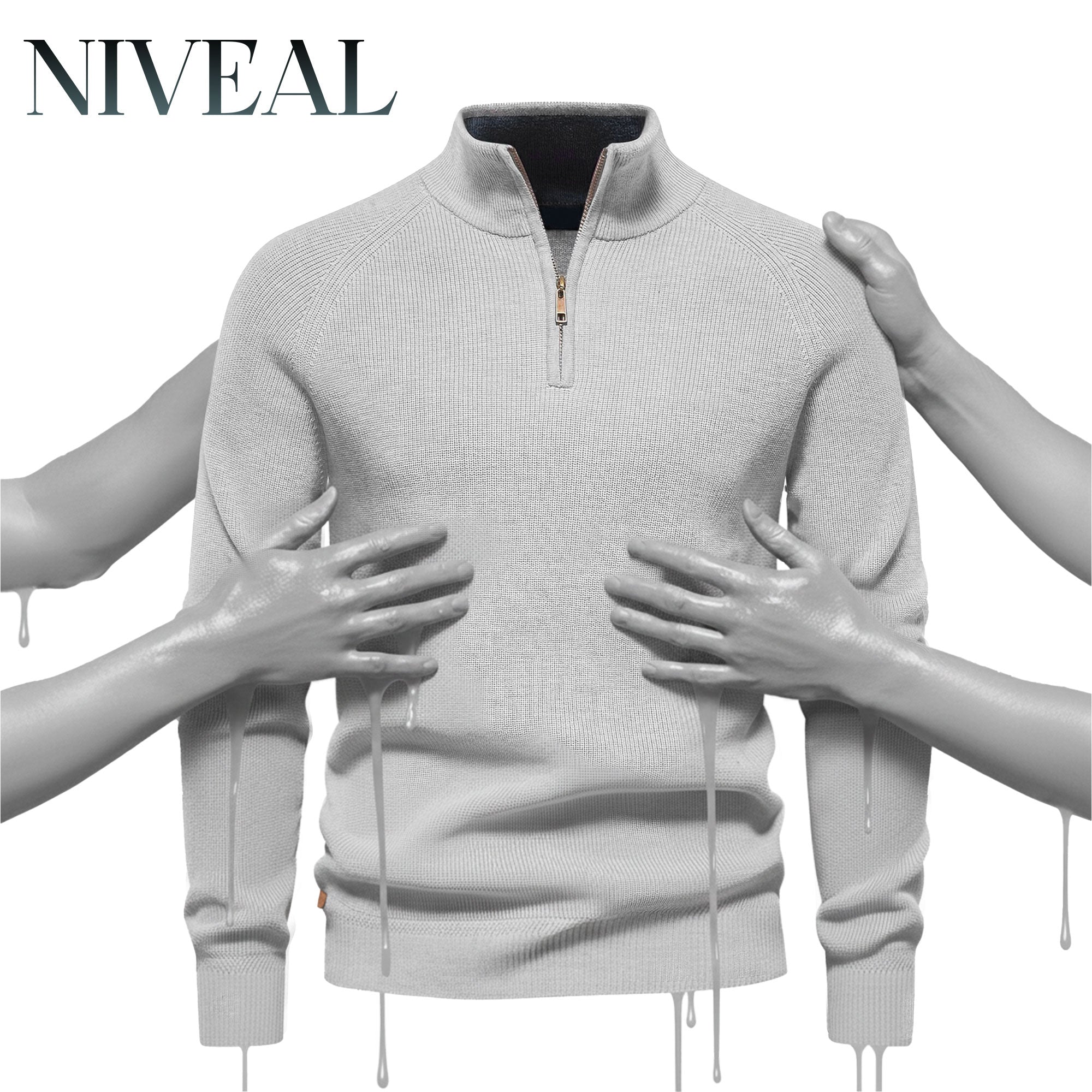 R&L Zip Neck Sweater (Clearance)